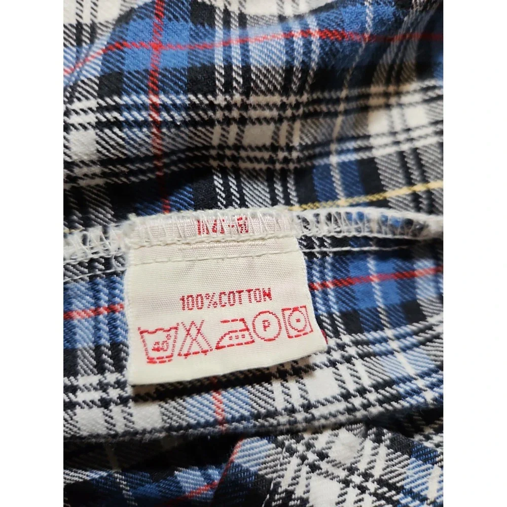Levis Plaid Flannel Shirt 1997 Thick Vintage 90s Farmwear Chores Shacket LG